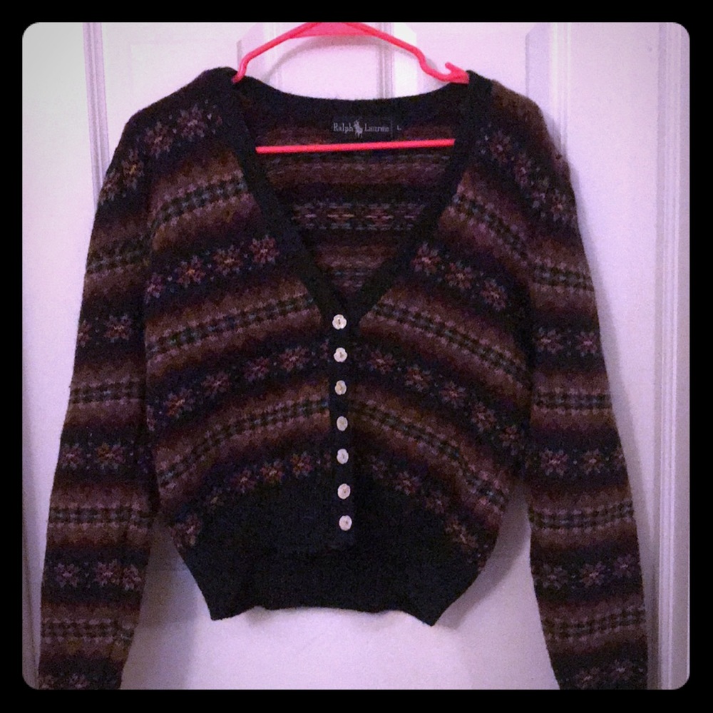 Vintage Ralph Lauren Cropped Cardigan